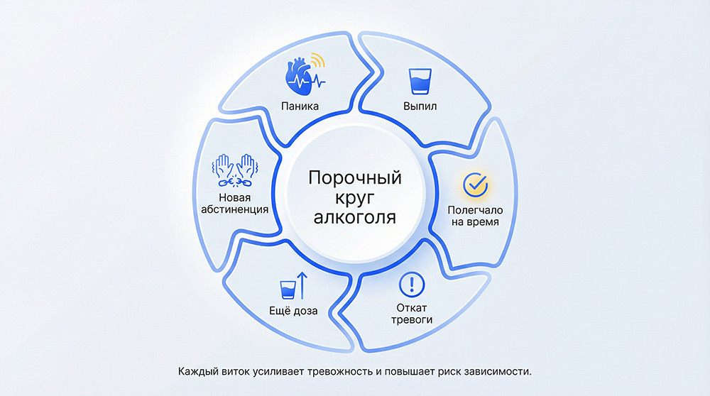 Порочный круг алкоголя