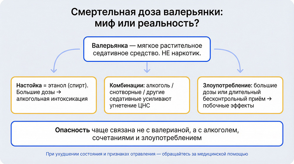 Валерьянка — это наркотик или нет